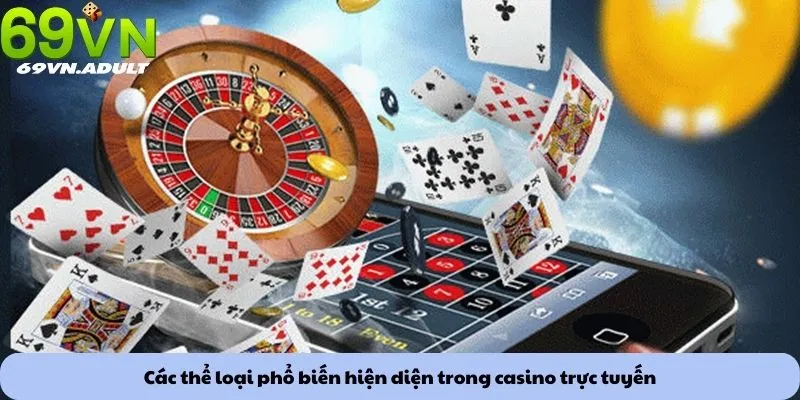 Các thể loại phổ biến hiện diện trong casino trực tuyến